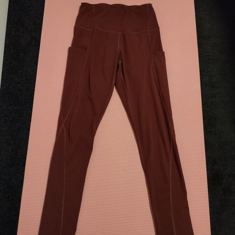 Phisockat Athletic Red Leggings